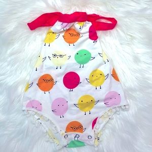 Bailey’s Blossoms Bird Romper Medium 6/12M